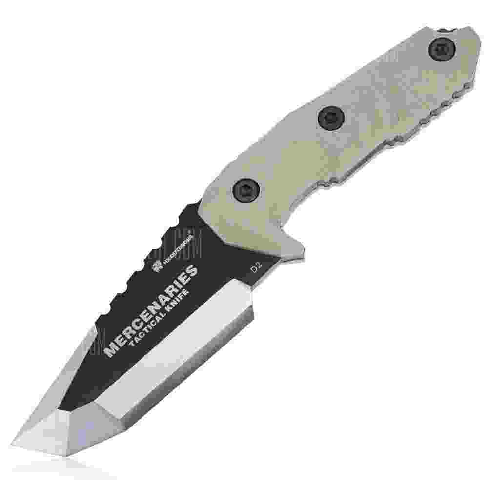 offertehitech-HX OUTDOORS D - 165 MERCENARIES Fixed Blade Knife - KHAKi