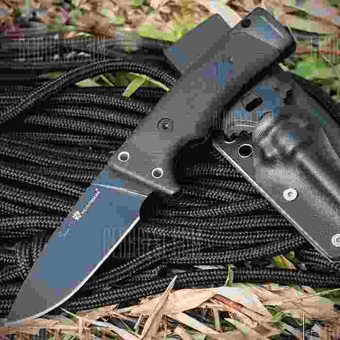 offertehitech-HX OUTDOORS Survival Straight Knife - BLACK