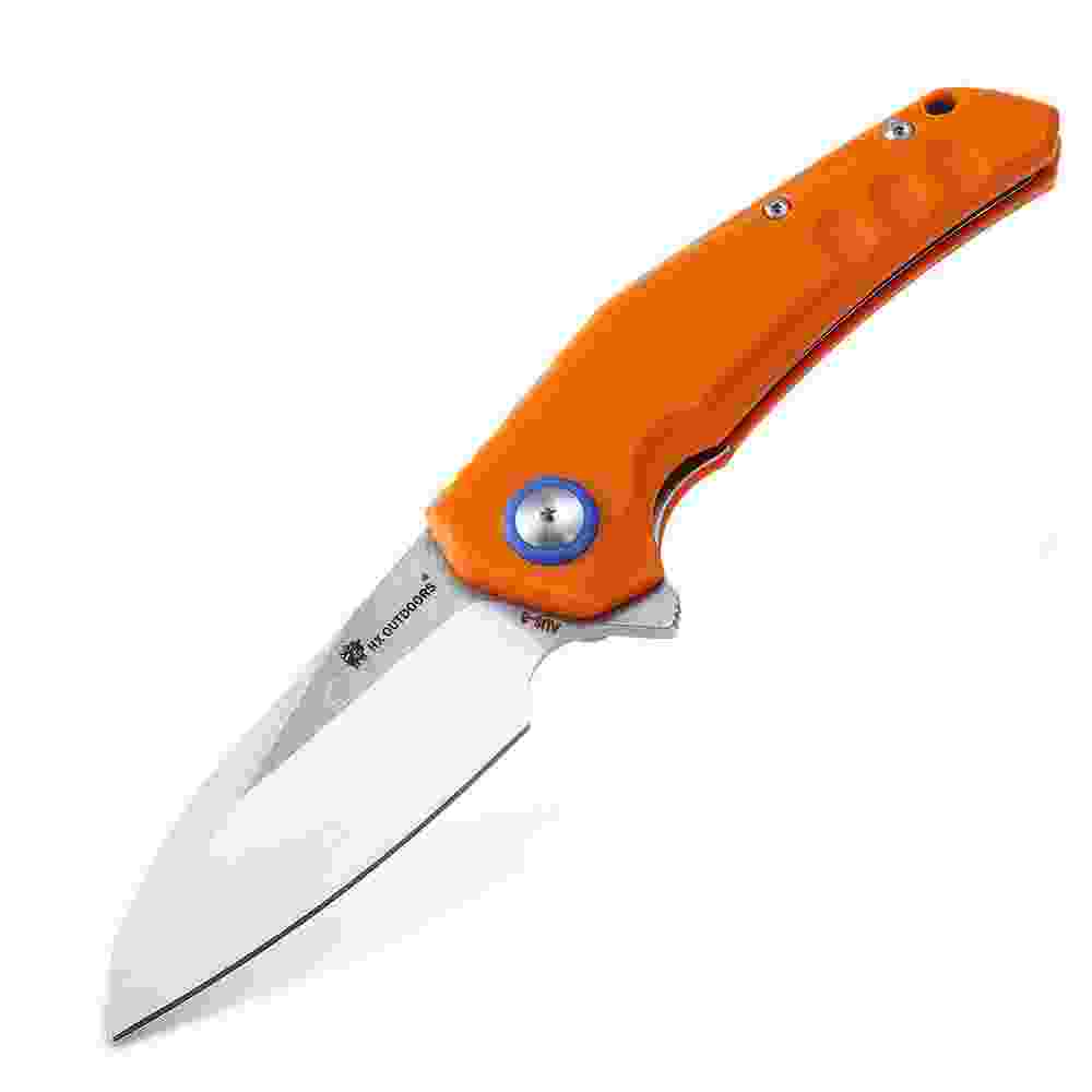 offertehitech-HX OUTDOORS ZD - 004 AUS - 8 Steel Liner Lock Folding Knife - ORANGE