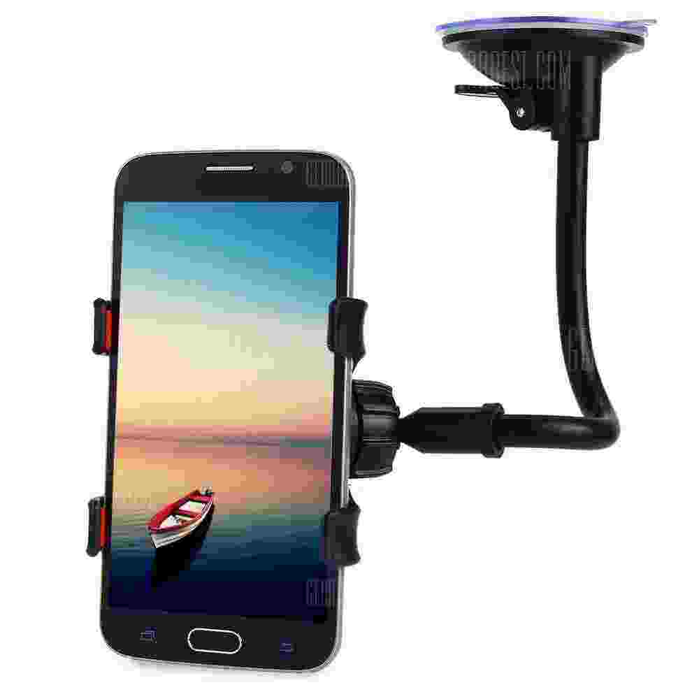 offertehitech-Long Arm Car Windscreen Cellphone Holder - BLACK