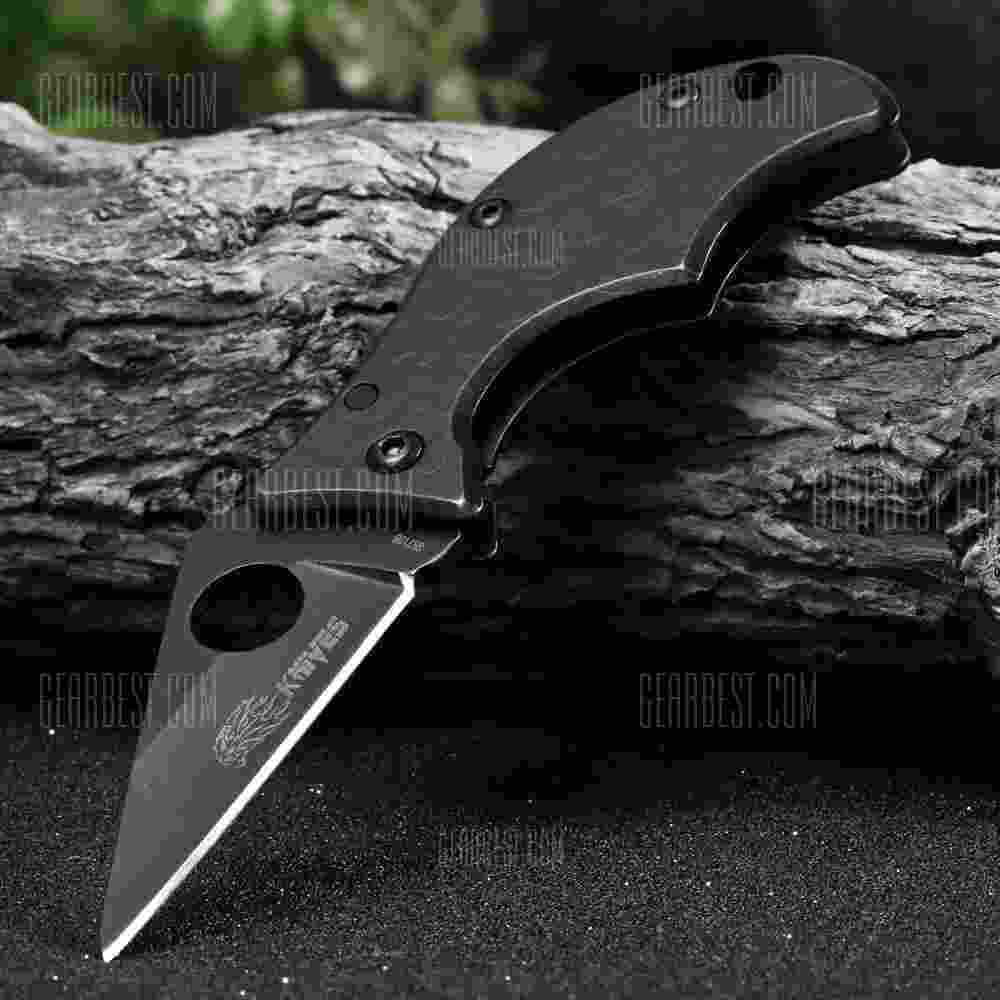 offertehitech-SR SR718 Vintage Folding Knife - BLACK