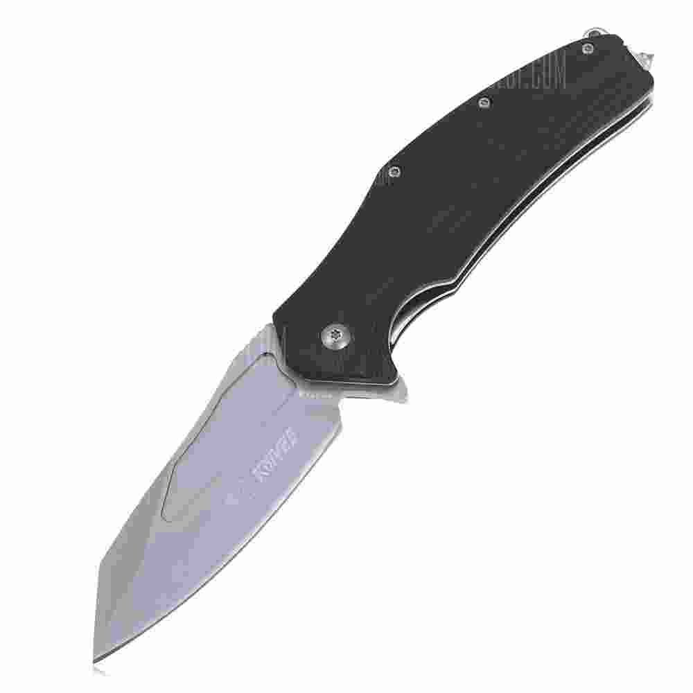 offertehitech-SR631A Liner Lock Folding Knife with G10 Handle - BLACK