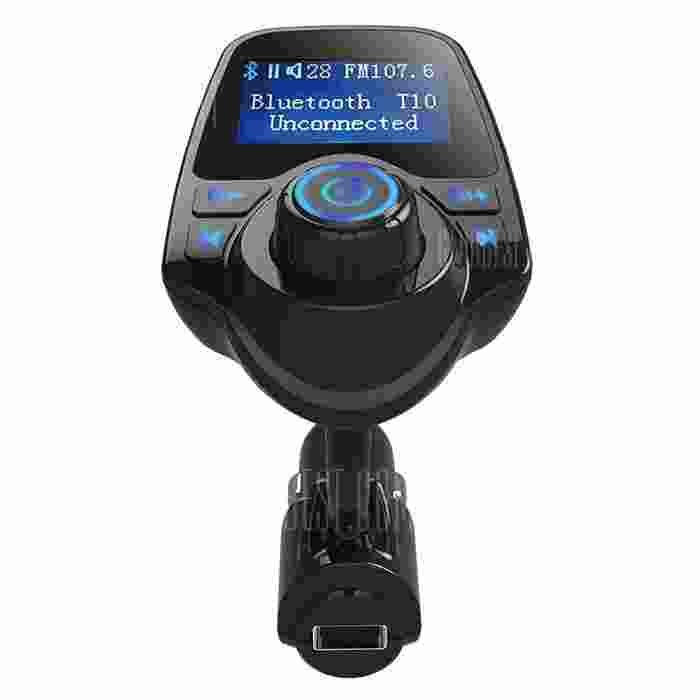 offertehitech-T10 Bluetooth Car MP3 FM Transmitter - BLACK