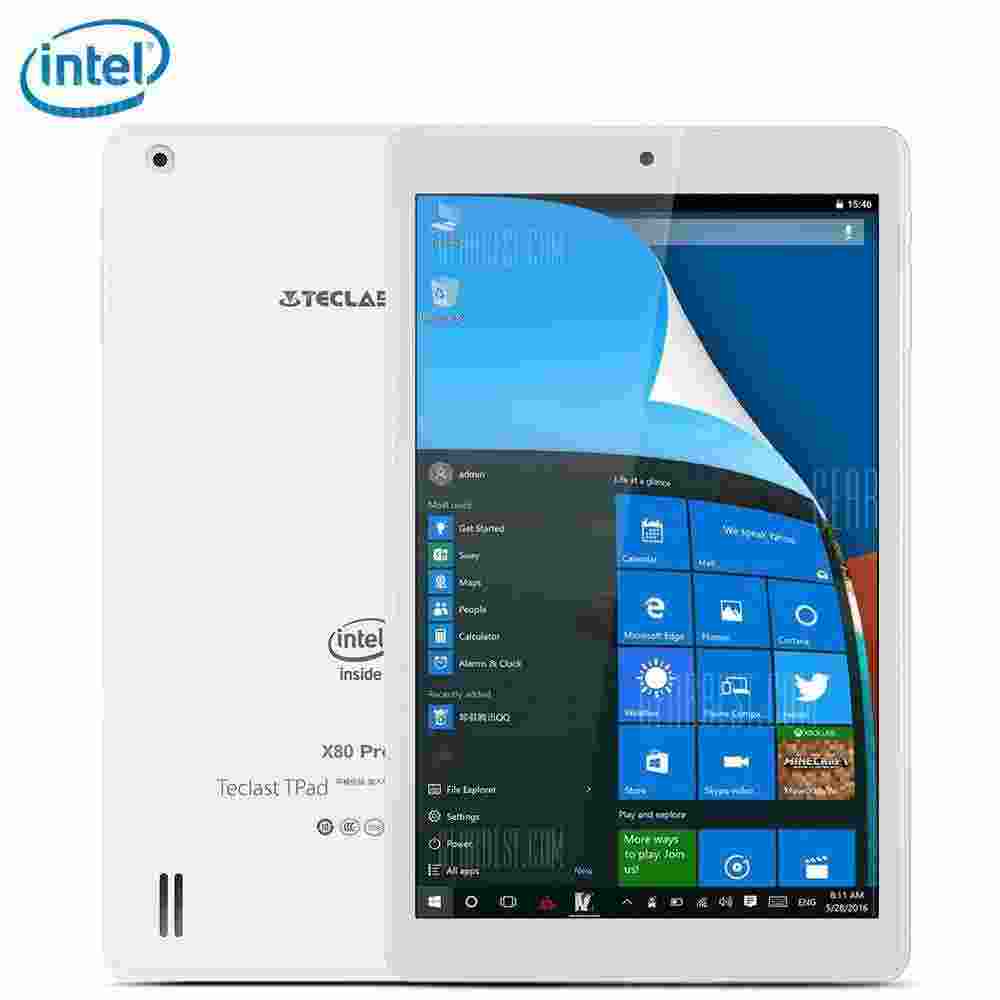 offertehitech-Teclast X80 Pro Tablet PC - INTEL CHERRY TRAIL X5 Z8350 WHITE