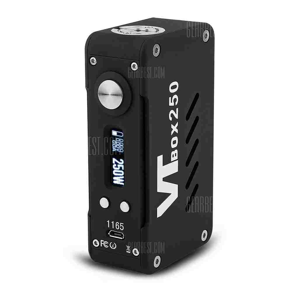 offertehitech-Original VapeCige VT Box 250 TC MOD with DNA 250 Chip - BLACK