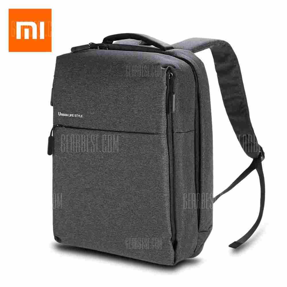 offertehitech-Original Xiaomi 14 inch Urban Style Polyester Leisure Backpack - DEEP GRAY