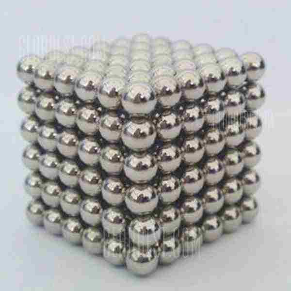 offertehitech-216 Pcs 3mm Magnet Toys Multi Molding Magnetic Balls - SILVER