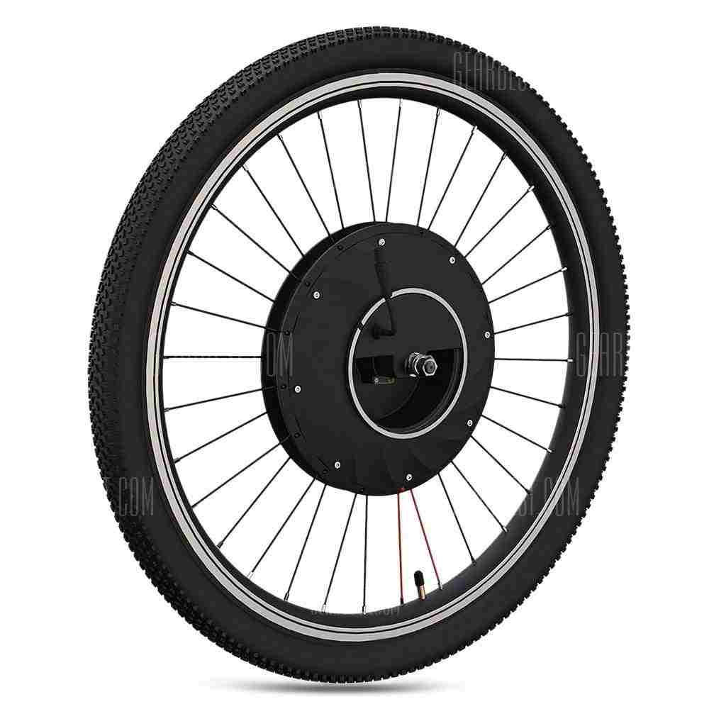 offertehitech-26 inch Electric Bike Front Wheel E-bike Bicycle Conversion Kit - BLACK