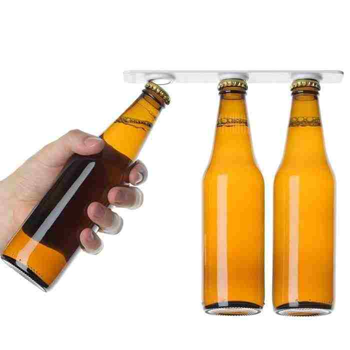 offertehitech-2PCS Magnetic Bottle Hanger Holder Beer Storage Organizer - WHITE