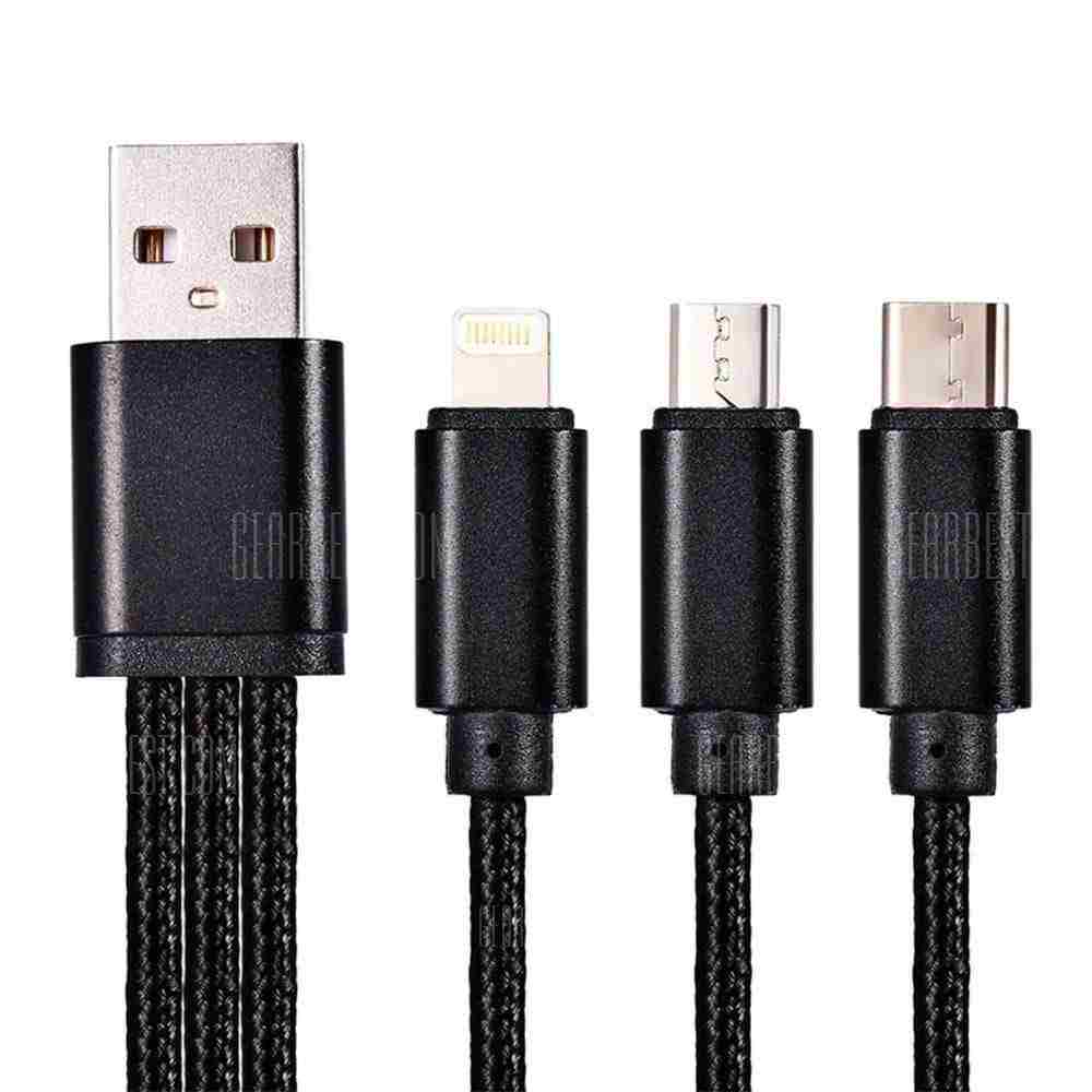 offertehitech-3-in-1 Aluminum Alloy Data Cable