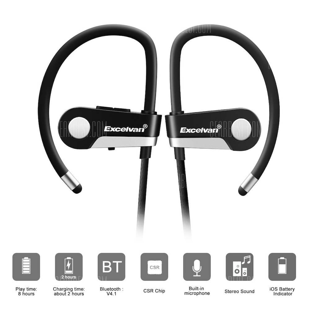 offertehitech-Excelvan C6 Wireless Bluetooth 4.1 Sports Headset Earphone