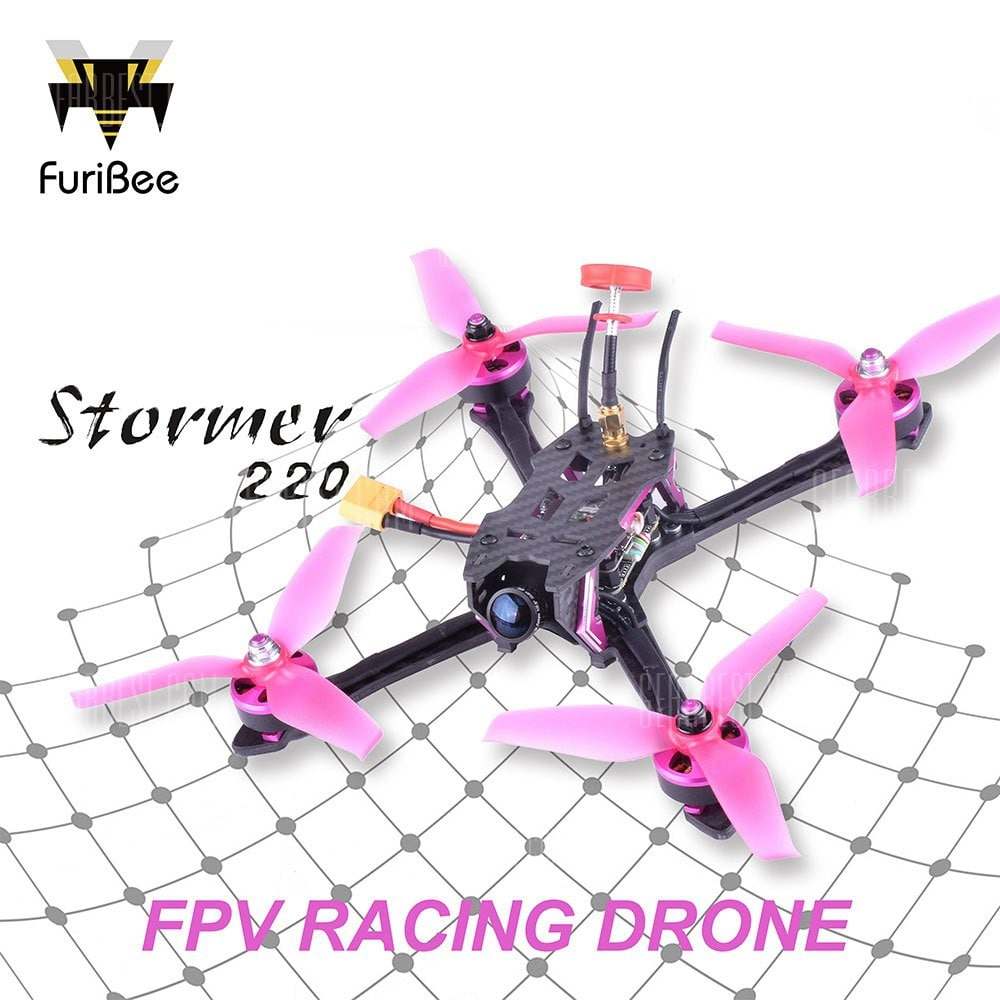 offertehitech-FuriBee Stormer 220mm FPV Racing Drone - BNF - WITH FRSKY RECEIVER COLORMIX