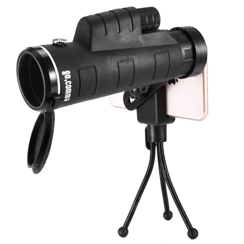 offertehitech-Gocomma 10X 42mm Monocular Telescope with Phone Clip - BLACK