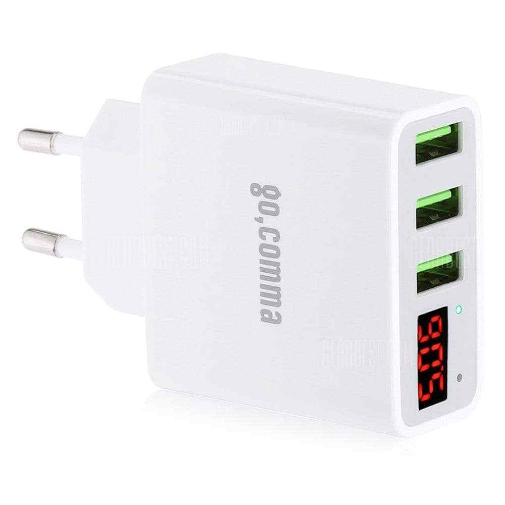 offertehitech-Gocomma Power Charger Adapter - EU PLUG WHITE