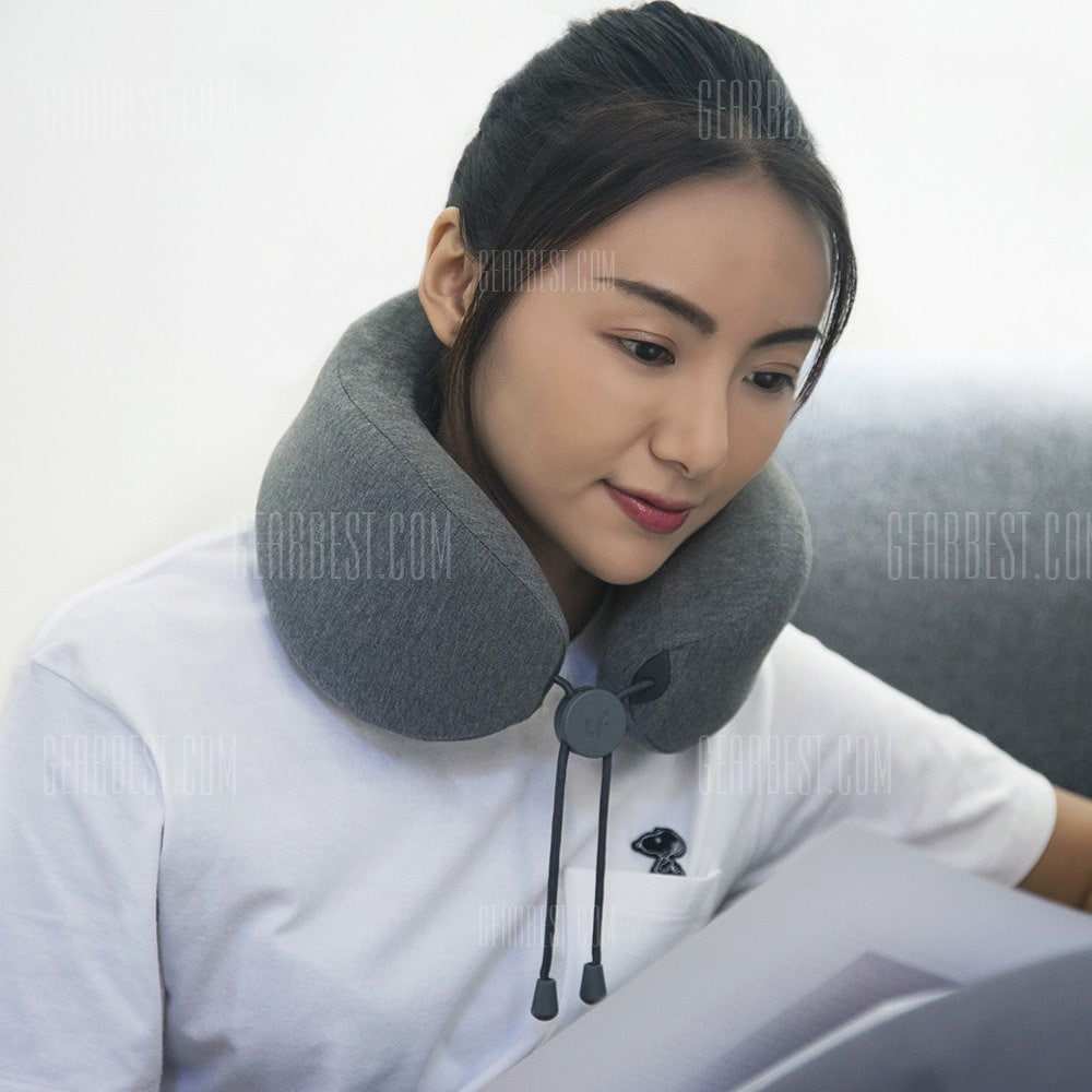 offertehitech-LERAVAN Multi-function U-shaped Massage Neck Pillow - GRAY