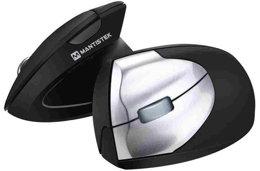 offertehitech-MantisTek® VM2 1600 DPI 2.4GHz Wireless Ergonomico Mouse verticale Mano sinistra Versione destra