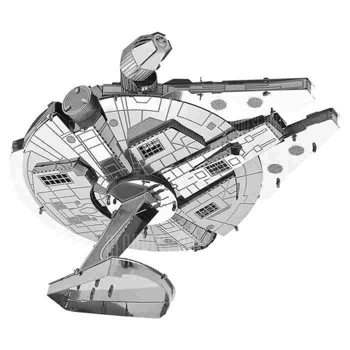 offertehitech-Millennium Falcon 3D Metallic Puzzle - SILVER