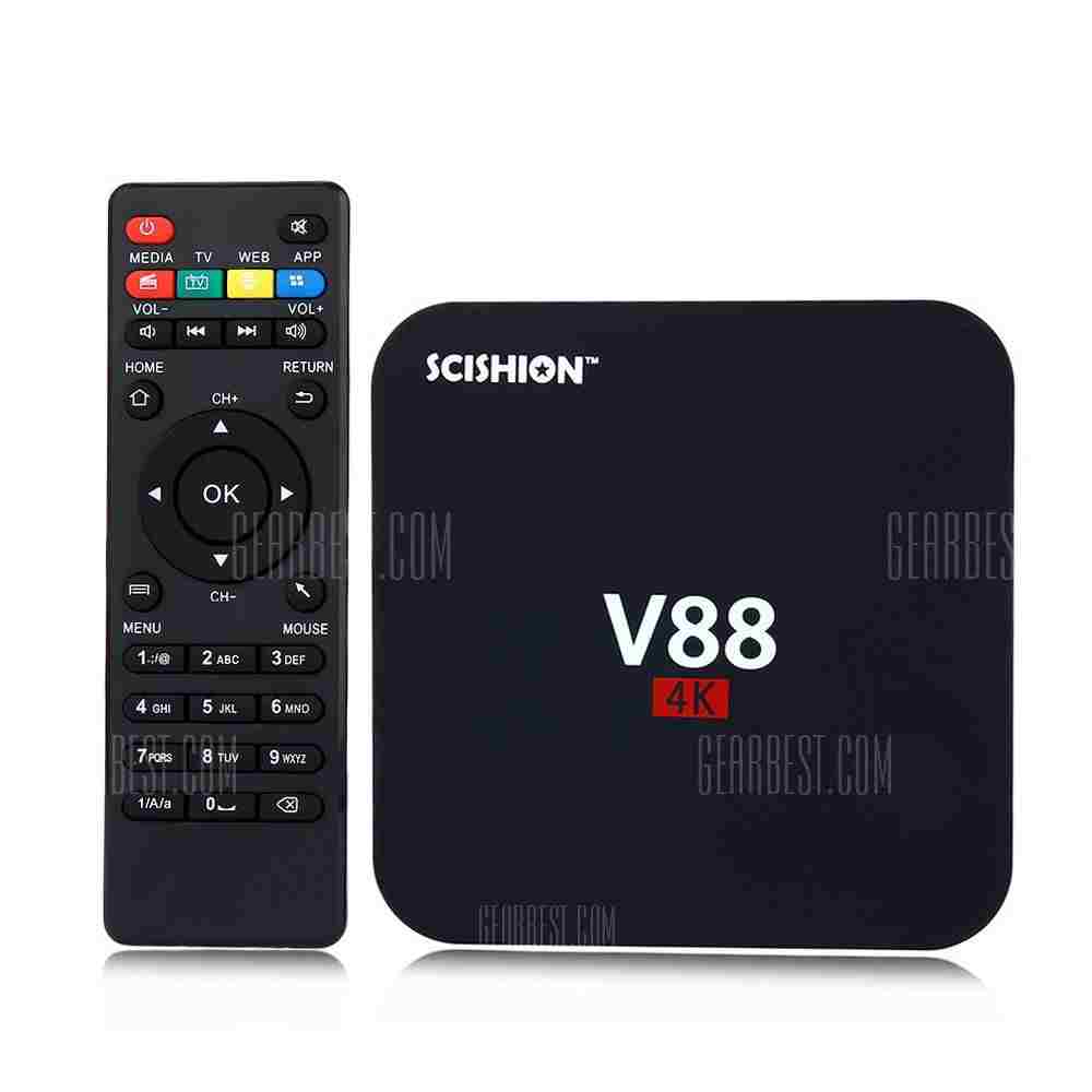 offertehitech-SCISHION V88 TV Box Player Rockchip 3229 Quad Core