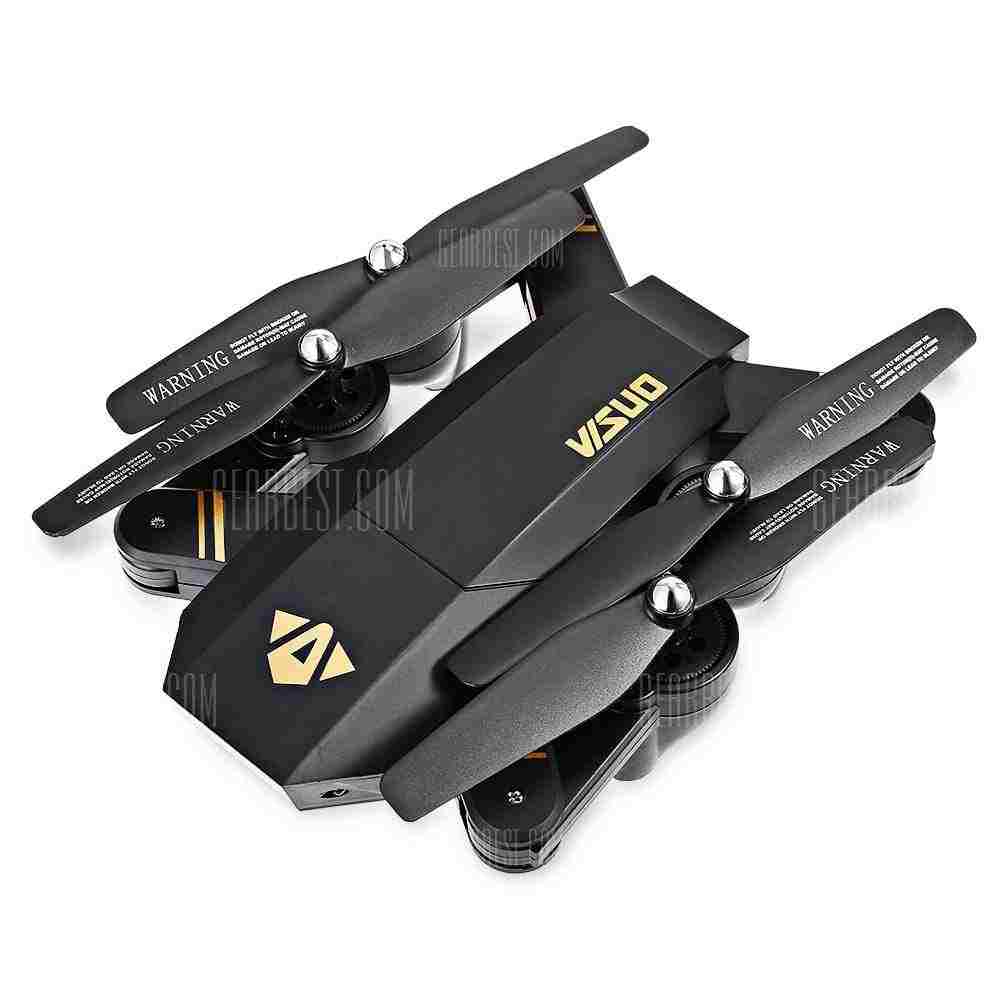 offertehitech-TIANQU XS809W Foldable RC Quadcopter - RTF - 0.3MP CAMERA + AIR PRESS ALTITUDE HOLD BLACK