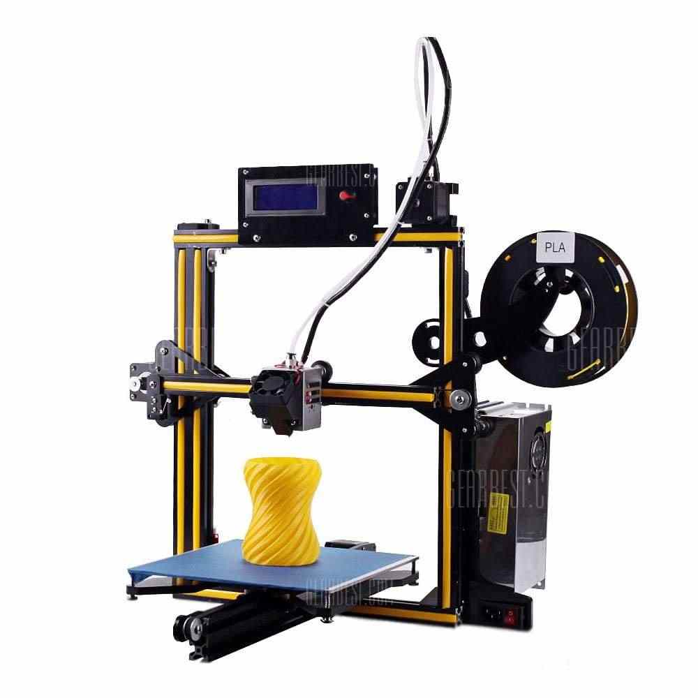 offertehitech-ZONESTAR Z5 - ZSD Aluminum Alloy Frame DIY 3D Printer Kit - US YELLOW