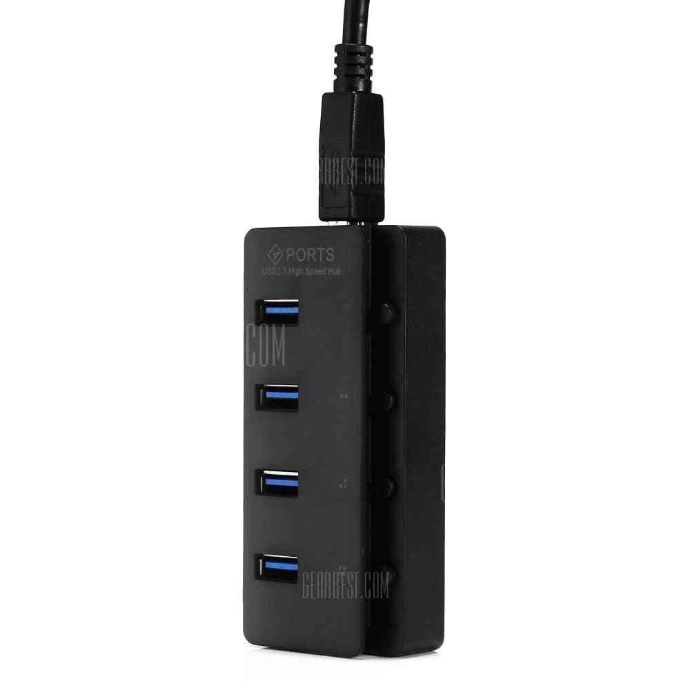 offertehitech-gearbest-4 Ports USB3.0 Hub Charging Station with Switch