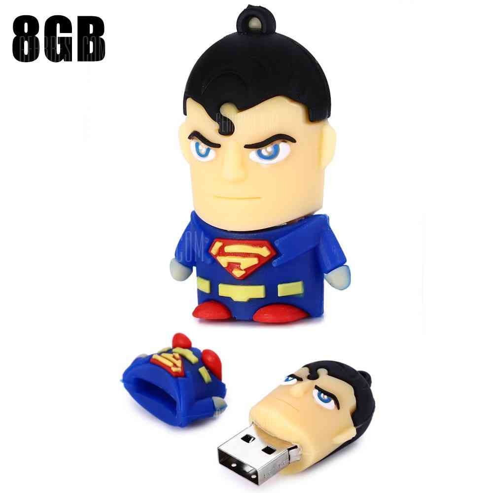 offertehitech-gearbest-8GB Superman USB 2.0 Stick / Flash Memory Drive