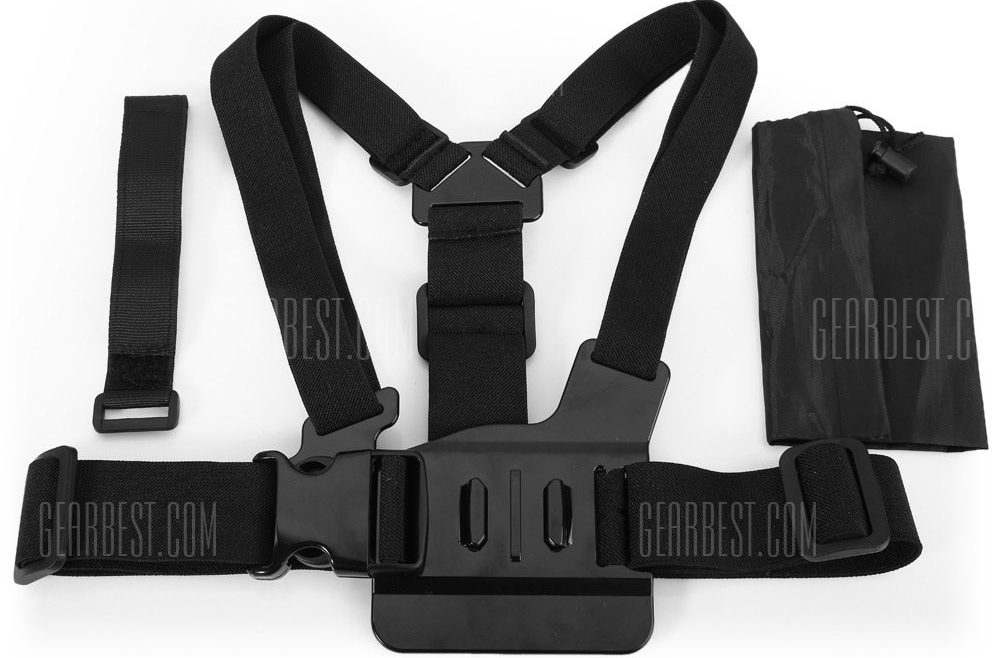 offertehitech-gearbest-CP-GPK26 Adjustable Body Chest Belt Strap Mount for Action Cameras