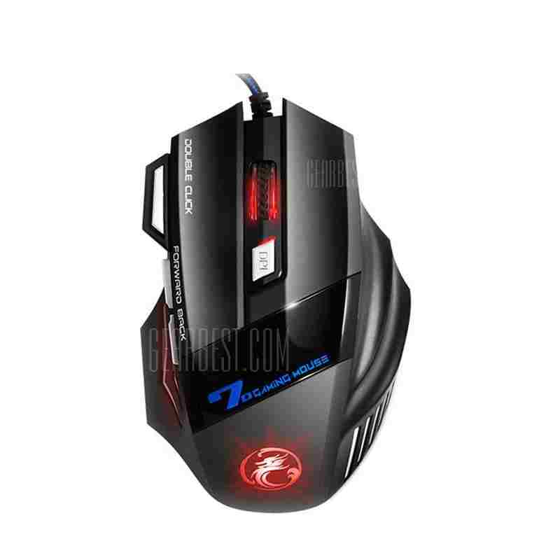 offertehitech-gearbest-Colorful Breathing Lights Actually Wired Gaming Mouse X7 Computer Peripheral Glare