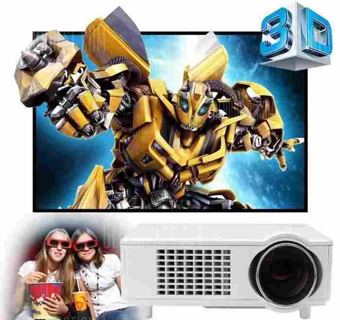 offertehitech-gearbest-Excelvan CL720D LED Projector with Digital TV Slot