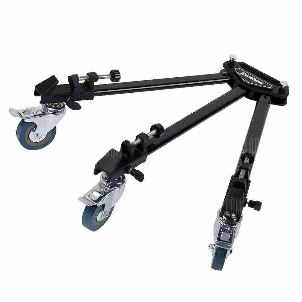 offertehitech-gearbest-Excelvan Professional Tripod Dolly + Rubber Wheels for Camera