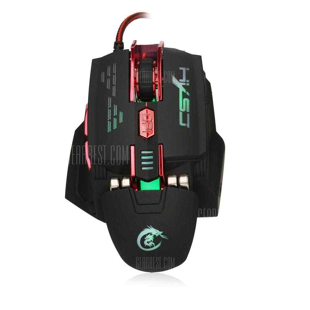 offertehitech-gearbest-HXSJ X200 USB Wired Programmable Macro Gaming Mouse