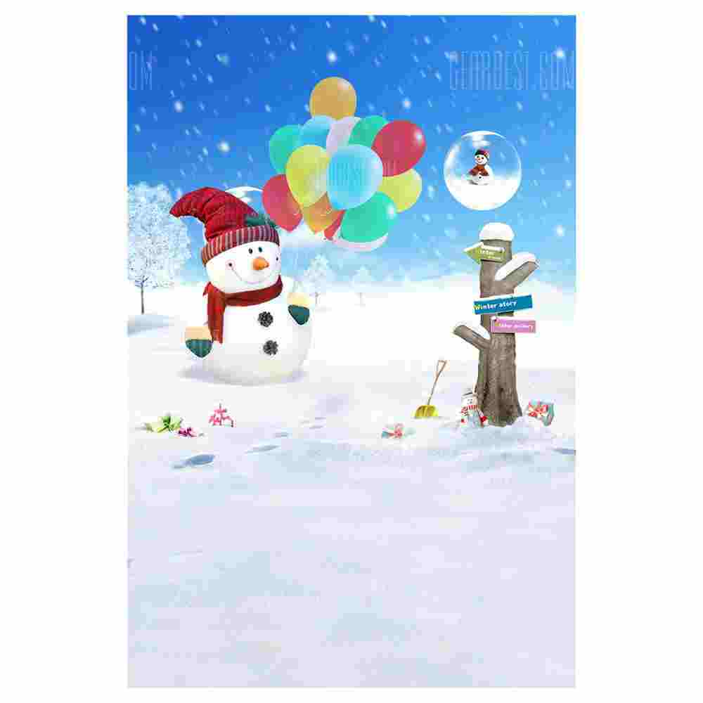 offertehitech-gearbest-K - 5337 Snowman Photograph Background Cloth