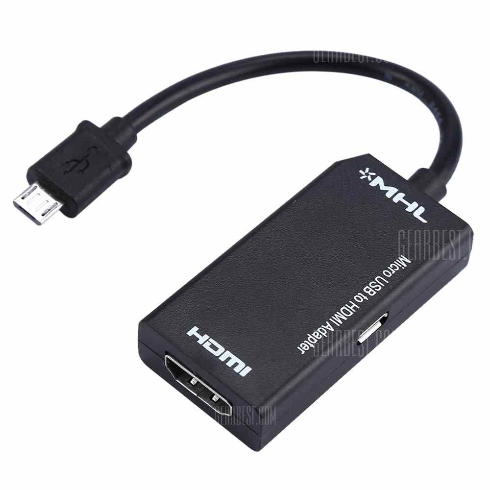 offertehitech-gearbest-MHL Micro USB to HDMI Female Video Converter Adapter Cable