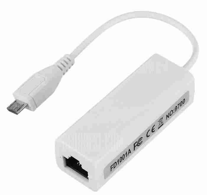 offertehitech-gearbest-Micro USB to RJ45 Ethernet Network Adapter