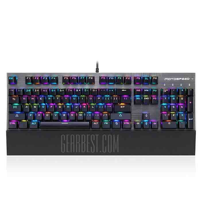 offertehitech-gearbest-Motospeed CK108 USB Wired Game Keyboard