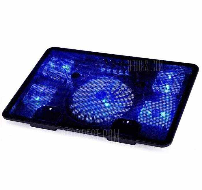 offertehitech-gearbest-N5 5 Fans Laptop Cooling Pad Radiator Notebook Stand