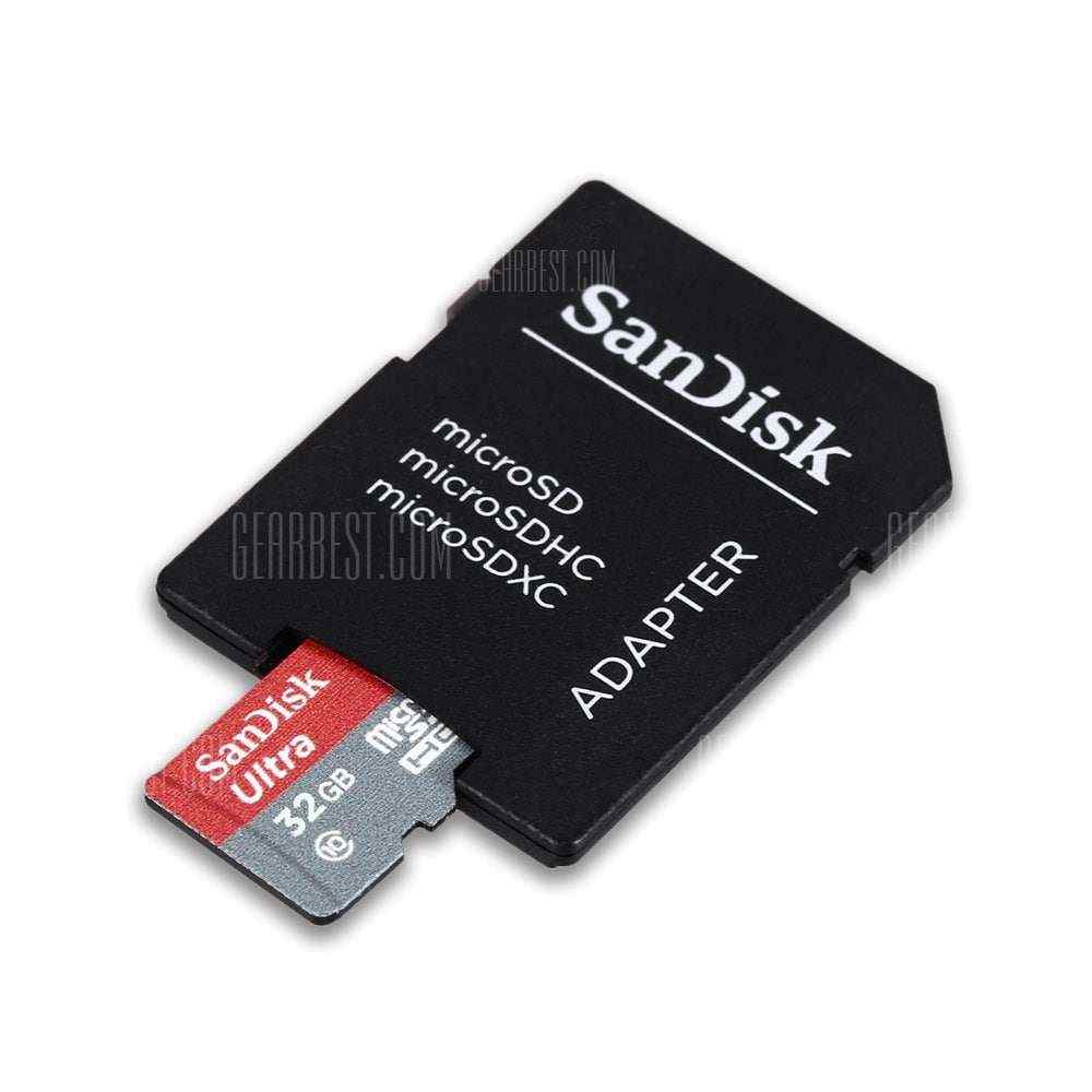 offertehitech-gearbest-SanDisk 32GB Micro SD Card with Card Adapter Set