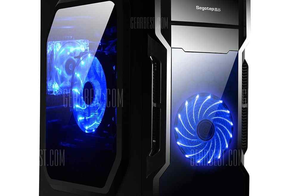 offertehitech-gearbest-Segotep G1 Acrylic Side ATX Gaming Desktop Case