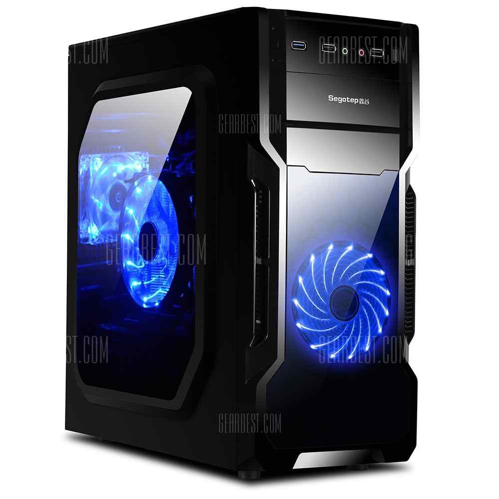 offertehitech-gearbest-Segotep G1 Acrylic Side ATX Gaming Desktop Case