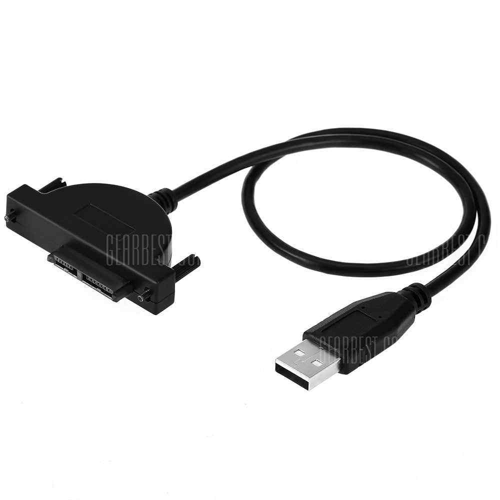 offertehitech-gearbest-USB2.0 to mSATA 13 Pin Slimline Cable for Drive Adapter