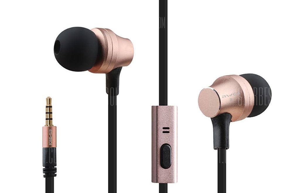 offertehitech-gearbest-AWEI ES910i 3.5MM Stereo Music Earphones Headphones