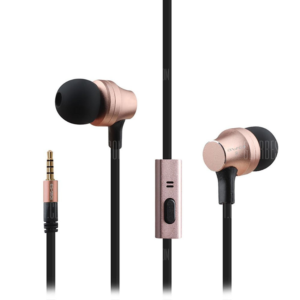 offertehitech-gearbest-AWEI ES910i 3.5MM Stereo Music Earphones Headphones