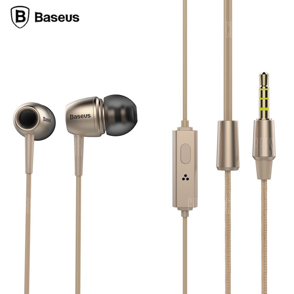 offertehitech-gearbest-Baseus EL - 02 In-ear 3.5MM Stereo Earphones