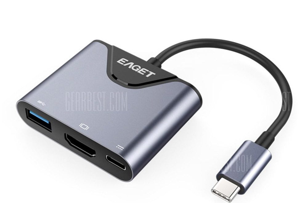 offertehitech-gearbest-EAGET CH08 Type-C to HDMI Adapter USB-C Converter