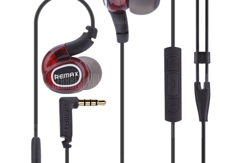 offertehitech-gearbest-REMAX RM - S1 Pro In-ear Wired Sport Earphone