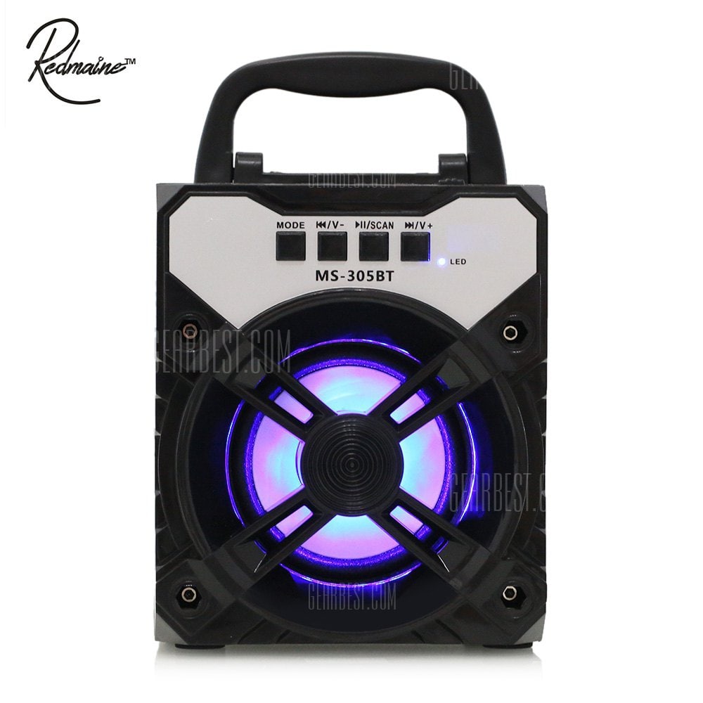 offertehitech-gearbest-Redmaine MS - 305BT Bluetooth Speaker with LED Lights