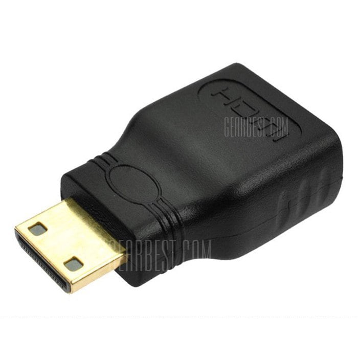 offertehitech-gearbest-Super Port Mini HDMI Male to HDMI Female Adapter Connecter