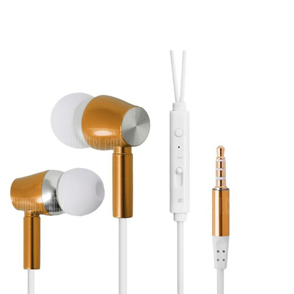 offertehitech-gearbest-T6 Noctilucent 3.5mm Wired Earphone with Mic