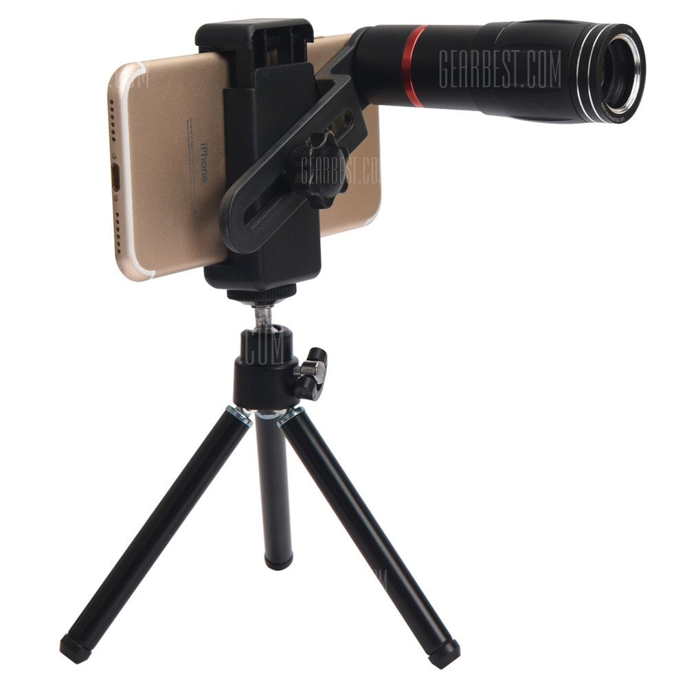 offertehitech-gearbest-Topaul MS12X008 12X Zoom HD Telescope Phone Lens Tripod