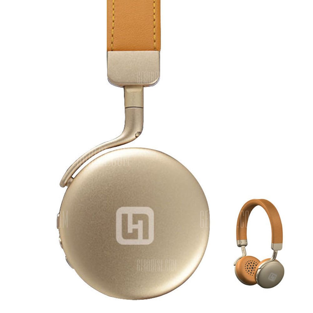 offertehitech-gearbest-Aluminum Shell Bluetooth Earphone - Brown